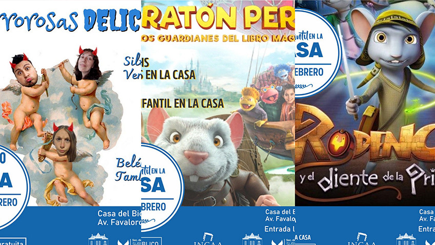 CINE INFANTIL Y TEATRO EN LA CASA DEL BICENTENARIO