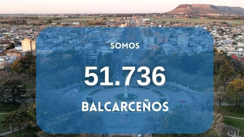 BALCARCE CONTARÍA CON 51.736 HABITANTES