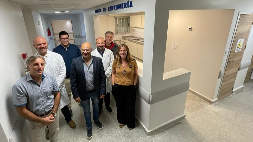 El tercer piso del hospital quedó en condiciones de funcionar