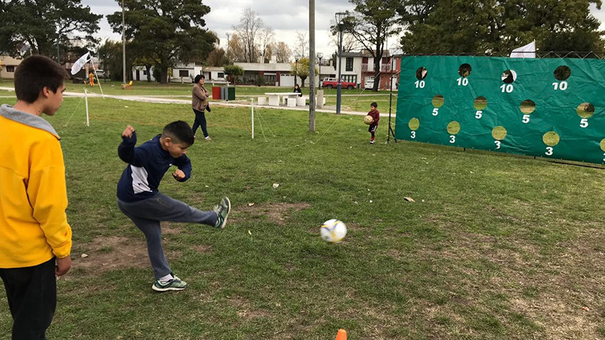 Sábado de recreación en Plaza San Martín