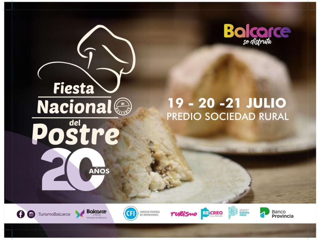 FIESTA NACIONAL DEL POSTRE: CRONOGRAMA DE ACTIVIDADES