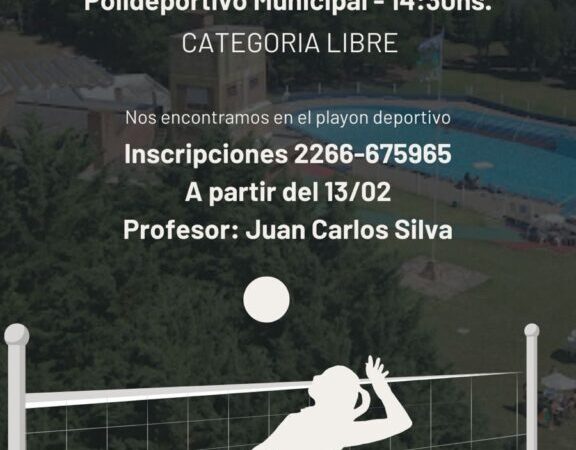 BEACH VÓLEY EN EL POLIDEPORTIVO MUNICIPAL