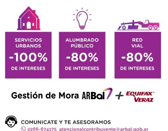 ARBAL HABILITA NUEVO PLAN DE PAGO CON UN VIGENCIA DE DOS MESES
