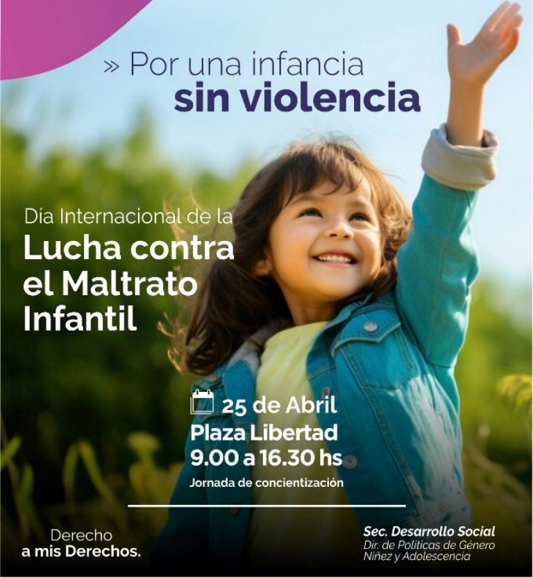 SE EVOCARÁ EL “DIA INTERNACIONAL DE LA LUCHA CONTRA EL MALTRATO INFANTIL”