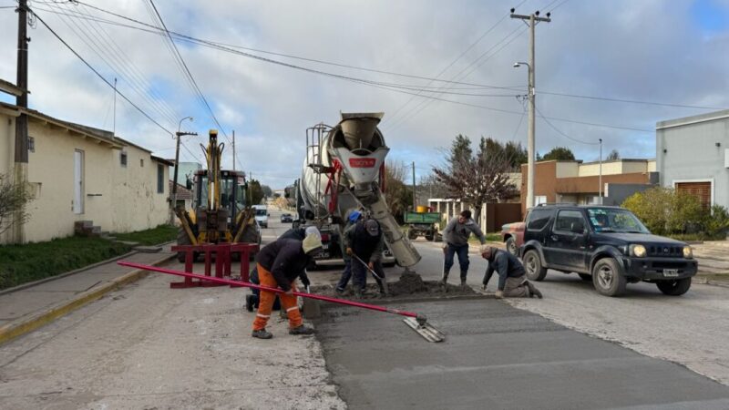 Repavimentación en Av Dorrego y Av Pueyrredón