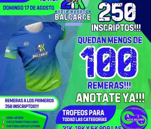 Gran cantidad de inscriptos para la media maratón de Balcarce