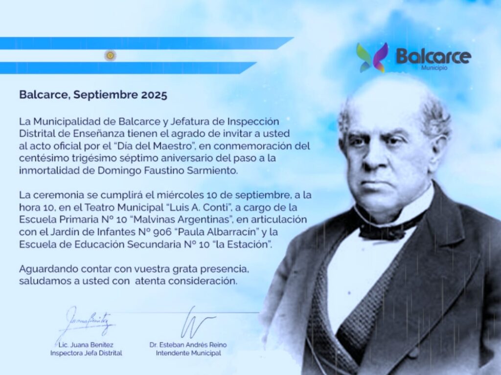Mañana se realizará el acto por el «Día del Maestro»