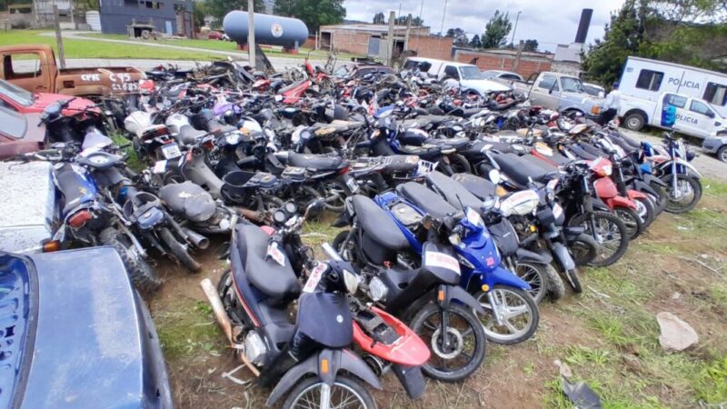Motos retenidas serán sometidas a un proceso de compactación