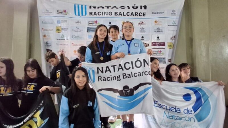 Varios podios para Racing en regional de natación
