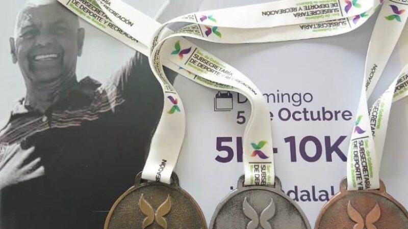 Carrera «Luis Vildoza»: Medalla finisher para los participantes