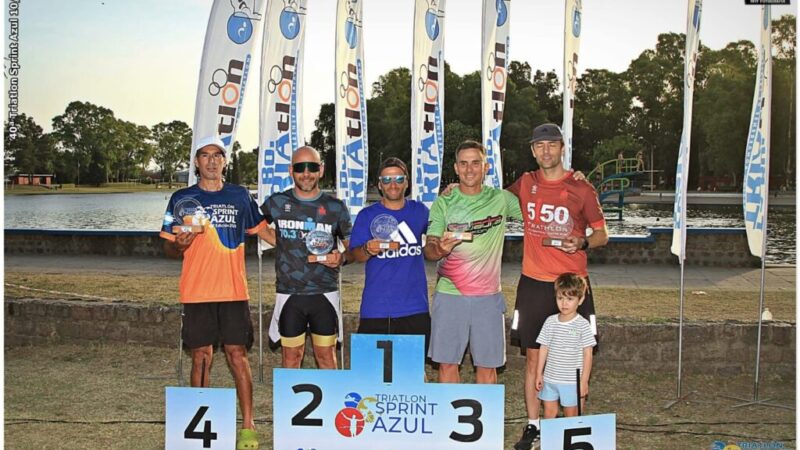 Cesar Rodriguez segundo en el triatlón de Azul