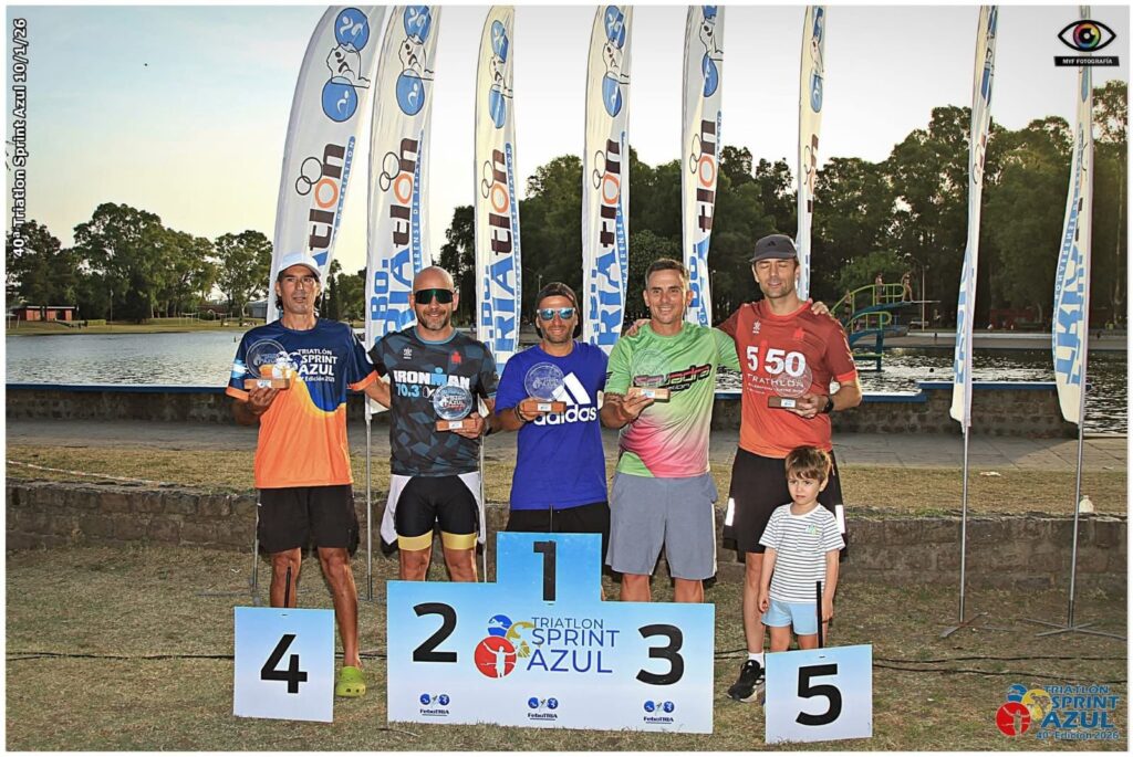 Cesar Rodriguez segundo en el triatlón de Azul