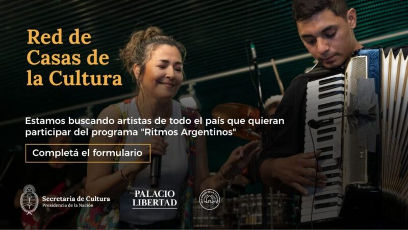 Convocatoria abierta para el ciclo «Ritmos Argentinos» 2026