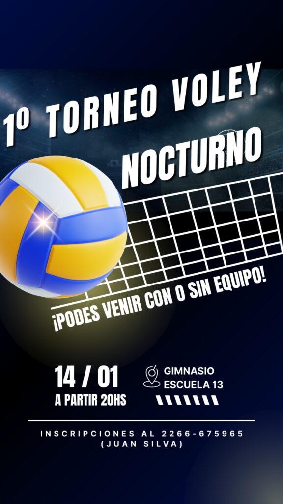 Se viene el primer torneo de voley nocturno