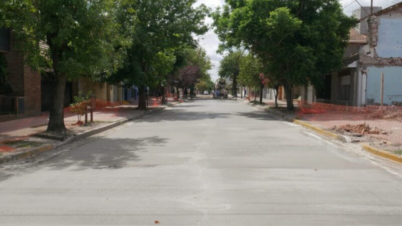 Se completa el hormigonado de calle 22 entre 27 y 29