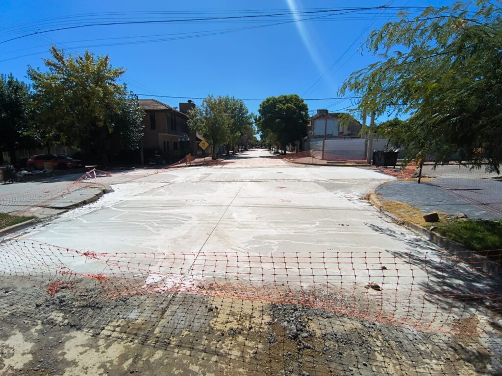 Nuevo hormigón en calle 22 entre 27 y 29