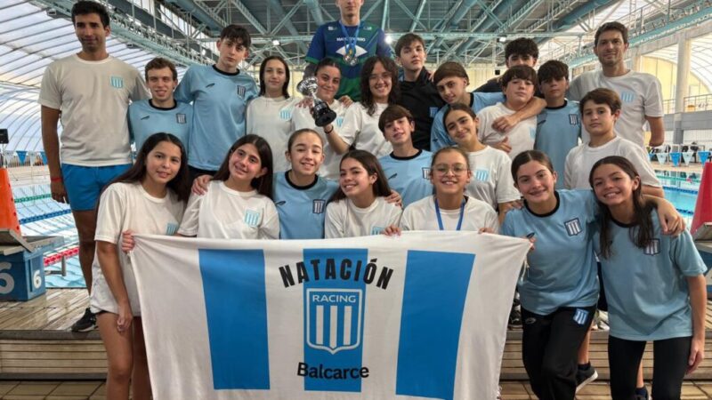 Racing Club fue quinto en el torneo provincial de natación
