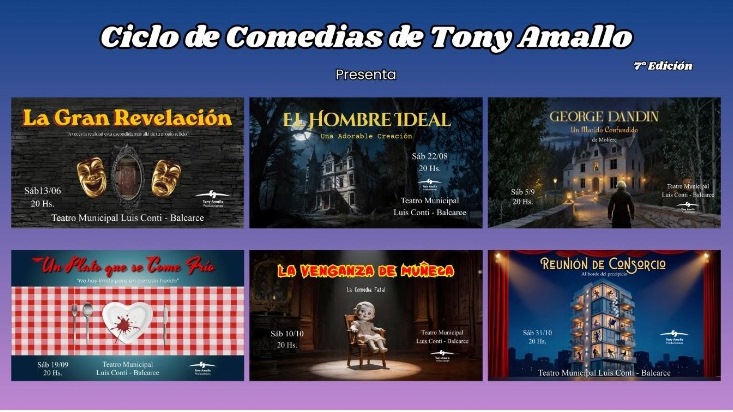 7ª. Edición del ciclo de comedias de Tony Amallo