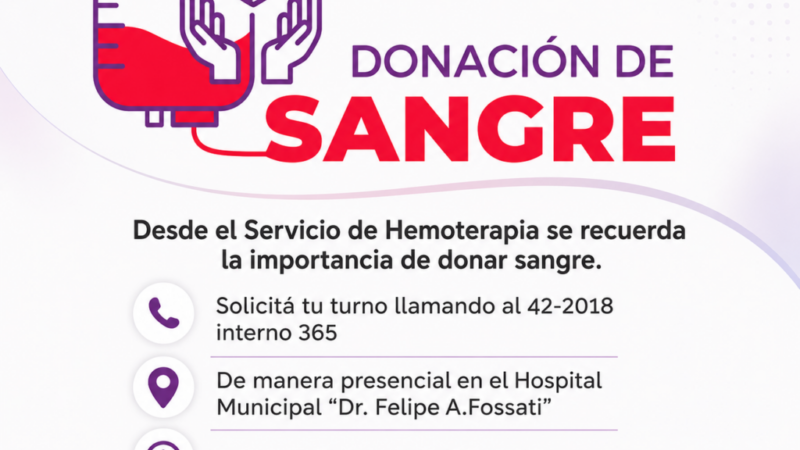“Donar sangre es donar vida”