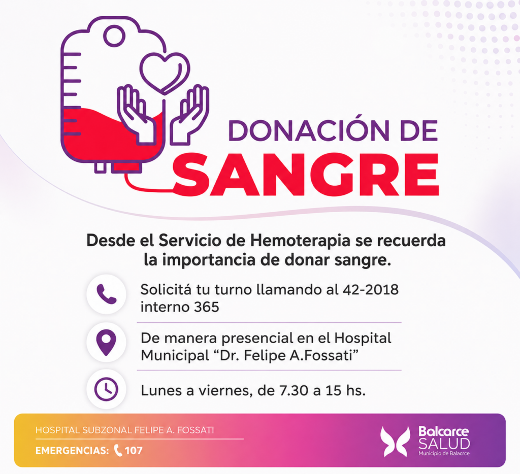 “Donar sangre es donar vida”