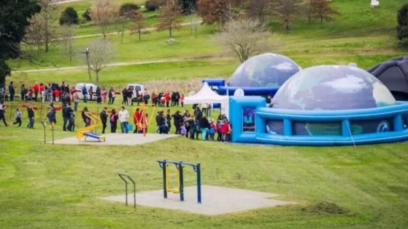 Planetario móvil 360° llega al geoparque Pun Antu