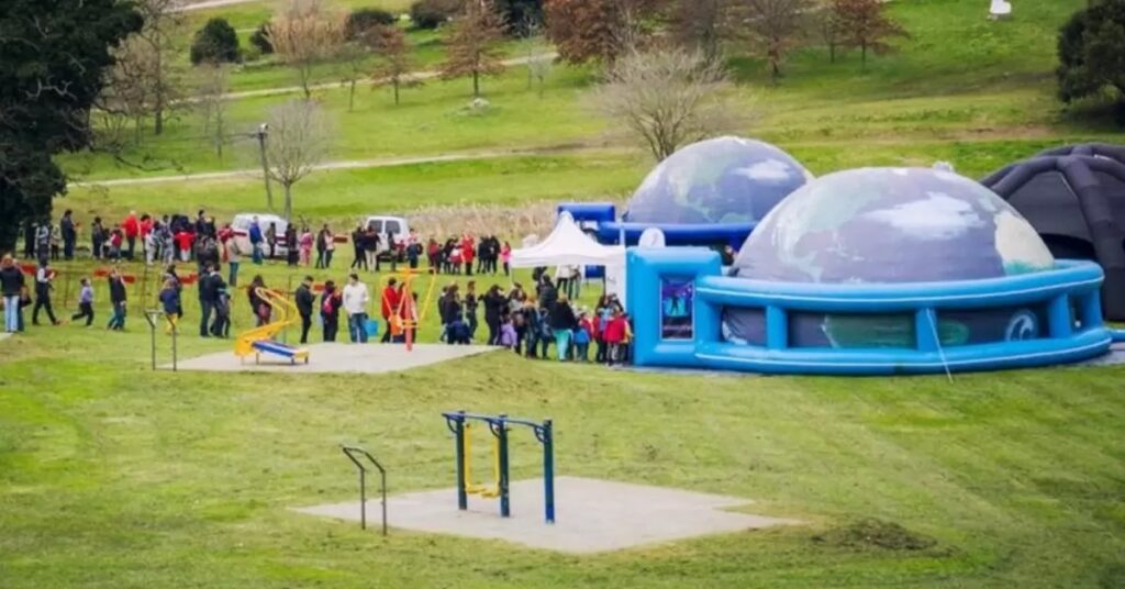 Planetario móvil 360° llega al geoparque Pun Antu
