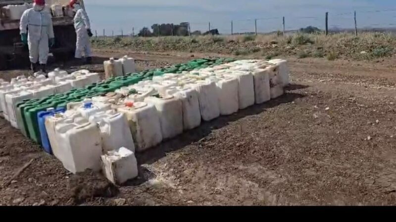 El municipio retiró 226 envases de fitosanitarios y radicó una denuncia penal