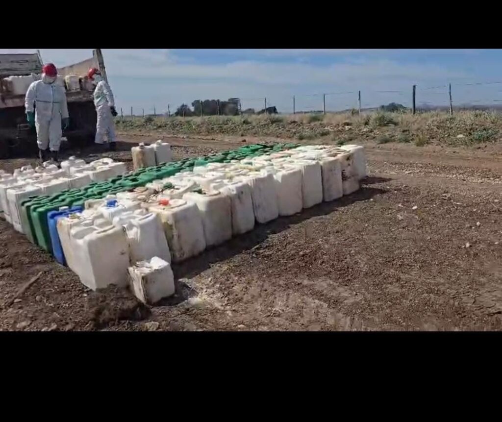 El municipio retiró 226 envases de fitosanitarios y radicó una denuncia penal