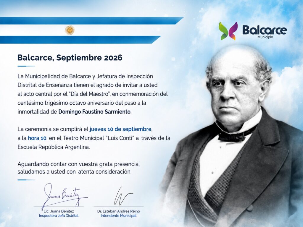 El jueves se realizará el acto por el Día del Maestro