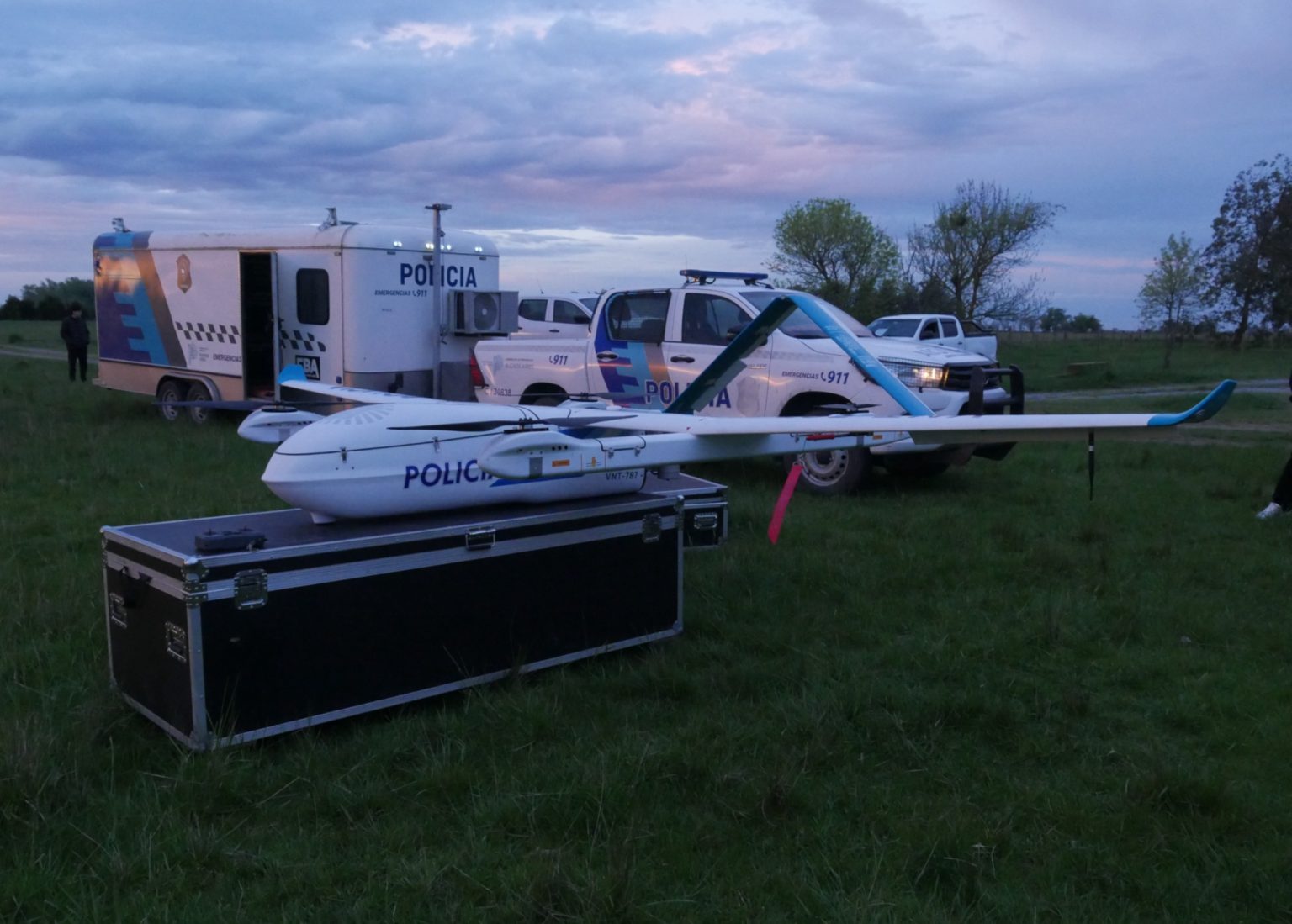 Realizan operativos con drones en la zona rural de Balcarce